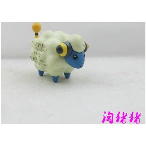 TOMY Pokemon Action Figure Authentic Anime Ornaments Medium MC Mareep Rare Out of Print Gacha Model Toy