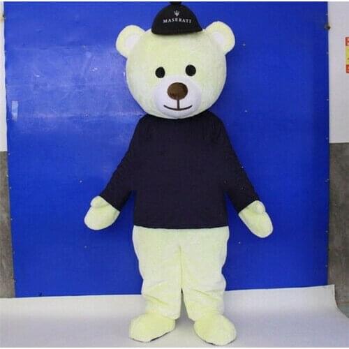 Halloween White Bear Mascot Costume Suit Cosplay Party Dress Outfit Clothing Christmas Fursuit Outfits Carnival Xmas Ad Clothes