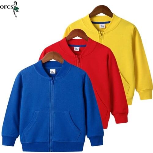 Popular Childrens Outerwear Jacket Retail New Unisex Fall Kids Fashion Clothing Boys And Girls Zipper Hoodie Coat Casual Blazer