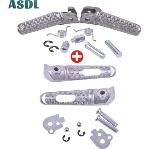 Motorcycle Front and Rear Rider Footrest Foot Peg Pedal For Suzuki GSXR600 GSXR750 GSXR1000 GSX-R600 GSX-R750 GSX-R1000