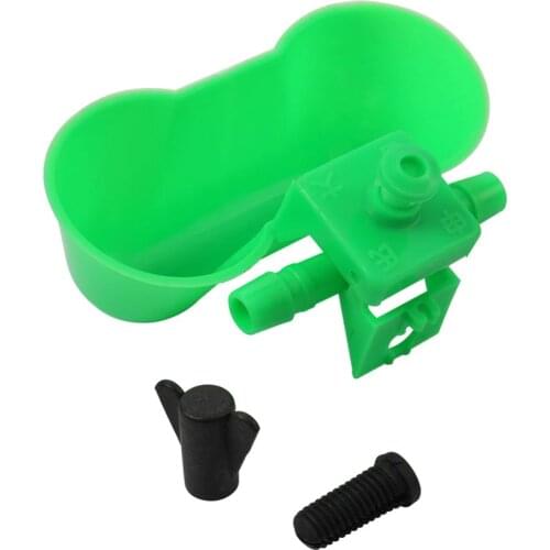 1 Pcs Green The New Water Bowls Quail Drinking Waterer Bird Siamese Water Bowl Feeding Tools