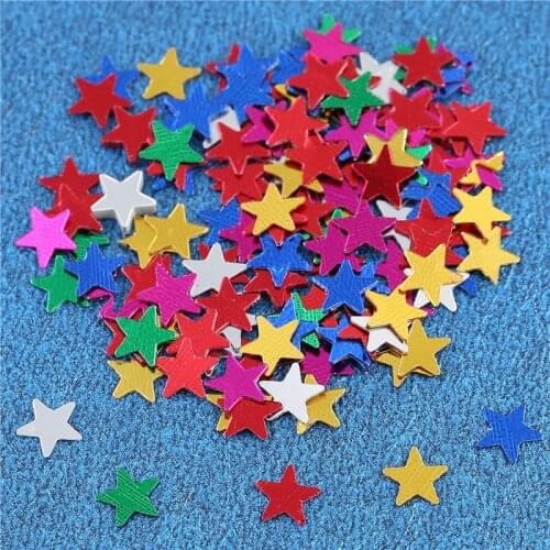 One Package One Sold Five Pointed Star Sequins Birthday Party Confetti Engagement Wedding BirthdayThrowing Supplies Decor