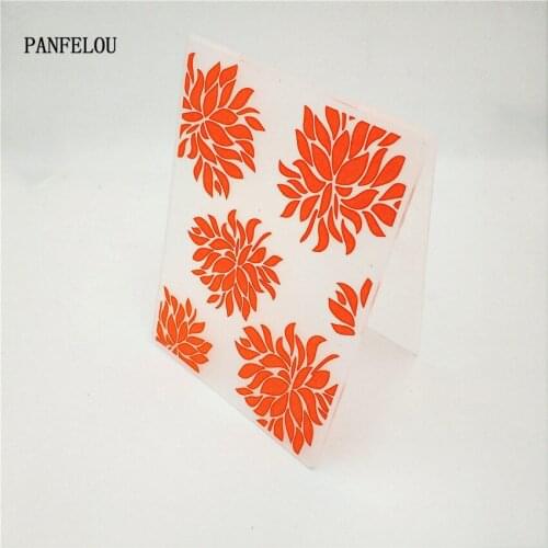 HOT plastic Orange Blossom craft card making paper card album wedding decoration clip Embossing folders