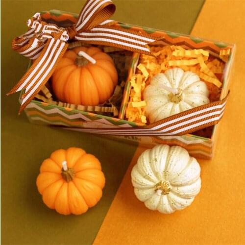 Silicone Mold Fondant Mini Pumpkin Shape Halloween Candle Mold For Cake Decorations Aroma Stone Moulds0521