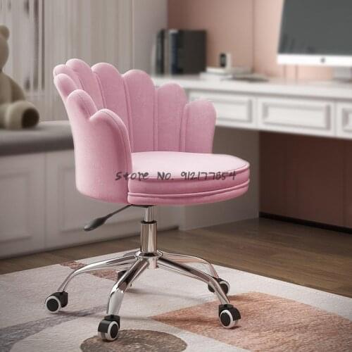 Nordic makeup chair backrest net red ins chair desk computer chair home dining chair nail stool dressing stool