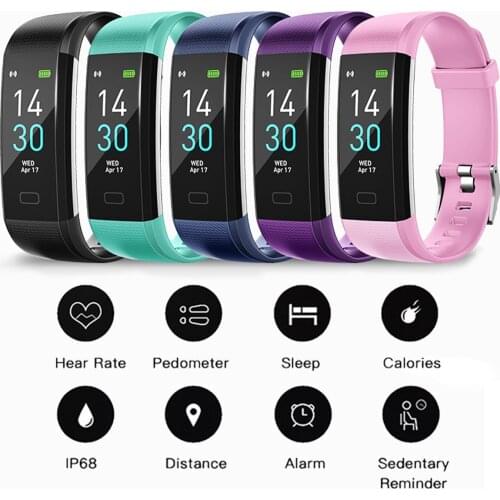 Medical Level Heart Rate Smart Watch Bracelet Wristband Color Screen bluetooth IP68 Waterproof Sport Fitness Tracker Wristband