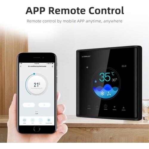 Tuya Air Conditioner Smart Thermostat For Google Home Alexa DuerOS WIFI Central Room Temperature Adjustable Digital