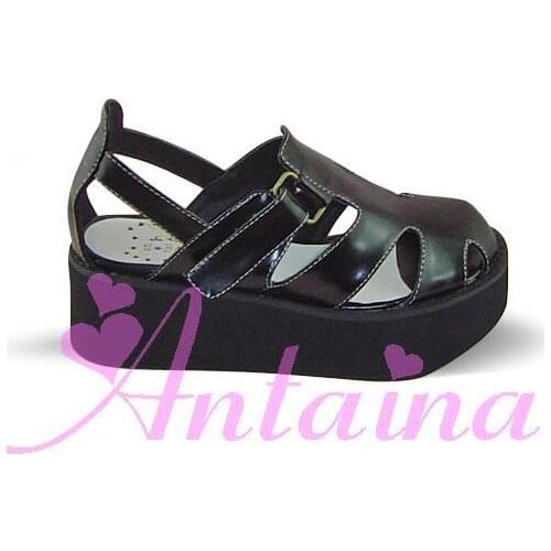Princess sweet lolita shoes Lolilloliyoyo antaina gothic lolita shoes custom flatform casual sandals an5130 cosplay