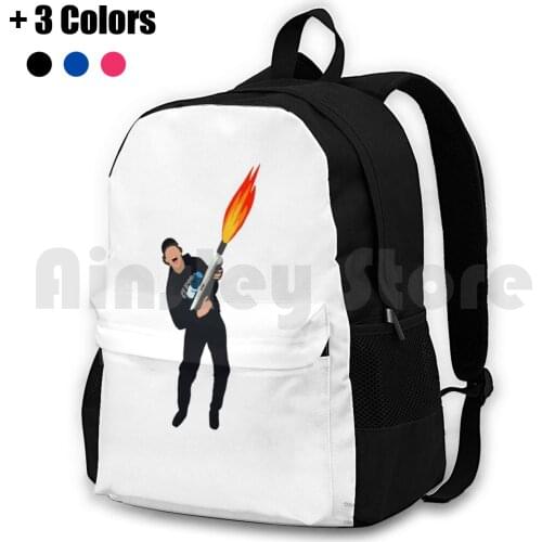 David Dobrik Flamethrower Outdoor Hiking Backpack Waterproof Camping Travel Vlog Squad Fire Love Vine Cute Cool Aesthetic Meme