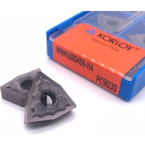 10PCS WNMG080404 WNMG080408 HA PC9030 Insert 100% Original High Quality External Turning Tool Carbide Insert For Stainless Steel