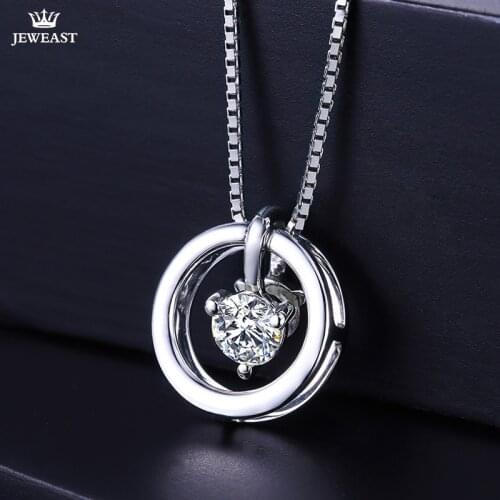 18K Pure Gold Pendant Real AU 750 Solid Gold Charm Beautiful Diamond Upscale Trendy Classic Party Fine Jewelry Hot Sell New 2020