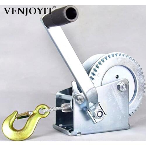 2000lbs-3000LBSx8/15/30m Boat truck auto self-locking hand manual Galvanized steel winch hand tool lifting sling