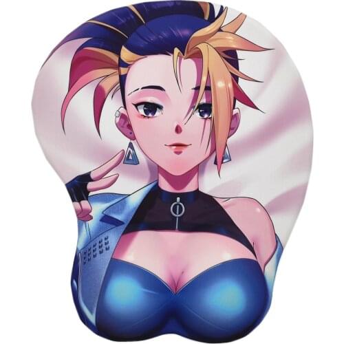 Akali K/DA ALL OUT Anime 3D Oppai Mouse Pad Wrist rest