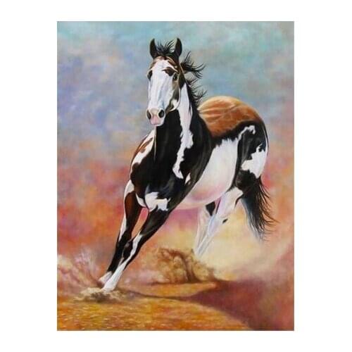 2020 5D DIY diamond painting running horse full round diamond embroidery sale picture diamond home decor for christmas gift zx