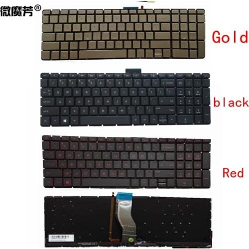 English Laptop keyboard For HP for Pavilion 15-ab 15-ak 15-bc 17-ab 15-ab000 15-ab100 15-ab200 15z-ab100 US Backlit