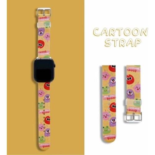 Cartoon Werewolf Killing Game Little Monster Watch is suitable for Apple 38 40 42 44 mm sports smart watch I watch4 series 6 5 3