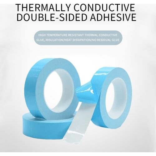 25m Width Double Sided Tape Chip Heat Thermal Conductive Adhesive Pad for PCB CPU GPU MOS Module Heat Sink Radiating