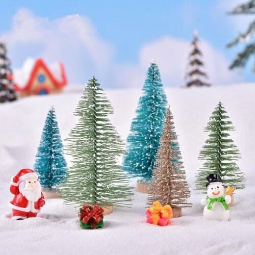 Mini Christmas Tree Fake Pine Trees DIY Xmas Photo Prop for Christmas Party Table Decoration New Year Christmas Decor for Home