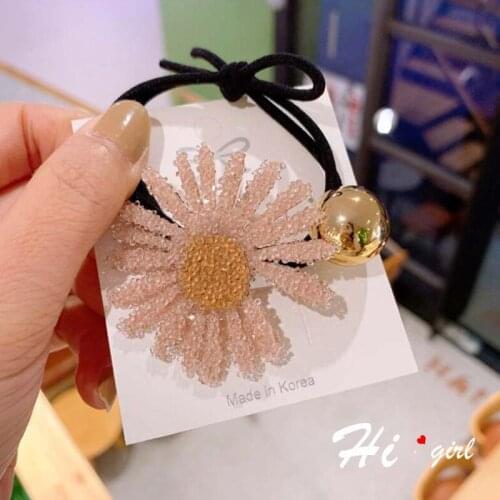Korean Trendy Spring/summer Hairband Hipster Daisy Flower Style Hair Band Female Hair Band Instagram Mesh Red Hair Ring