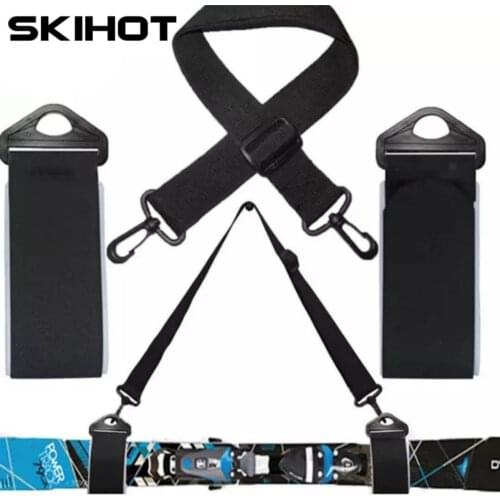 SKIHOT Snowboard pole shoulder strap with bode hook adjustable nylon ski handle strap