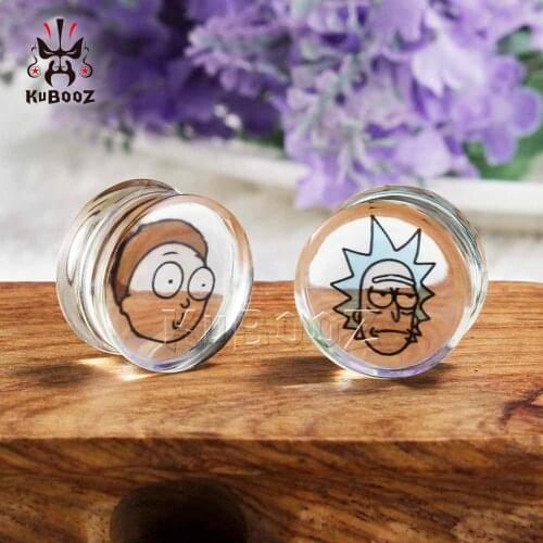 Kubooz New Simple Transparent Acrilic Ear Piercing Plugs Strechers Fashion Gift For Unisex Person Earring Sell In Pair
