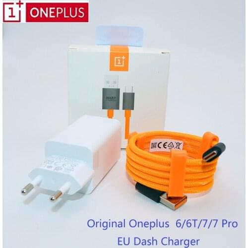 Original OnePlus 6t Dash Charger & 1M USB Type C Mclaren Warp Cable Fast Dash charge adapter for OnePlus 7 7t pro 6T 6 5 5T 3 3T