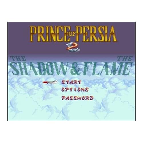 Prince of Persia 2 - The Shadow & The Flame 16 bit Big Gray Game Card For NTSC Game Player Drop Shipping