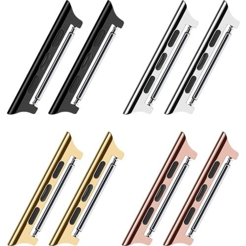 Stainless steel Adapter Connector for Apple Watch Band 44mm 42mm 40mm 38mm 6 5 4 3 2 Band For iWatch Strap Accessories Connector