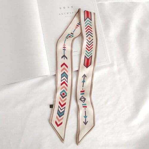 Luxury Skinny Headband Handbag Ribbon Silk Hair Scarf Women Girls Neckerchief Hot Fashion New Twill Bags Handle Decoration Tie