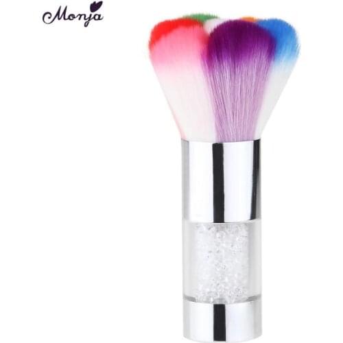 Crystal Diamond Nail Cleaning Brush Soft Nail Art For Acrylic UV Gel Dust Cleaner Brushes Durable Manicure Pedicure Tools