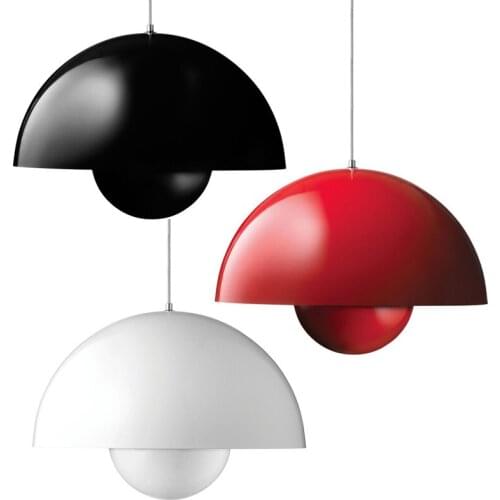 Modern Aluminum White Black Blue Pendant Lights Metal industrial Suspension Lamp Creative For Living Room Home Lighting PA0282