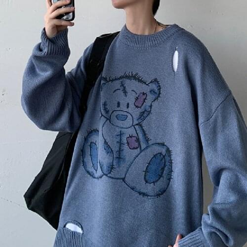 Sweater Pullover loose top sweater men clothing sweater men knitted sweater men