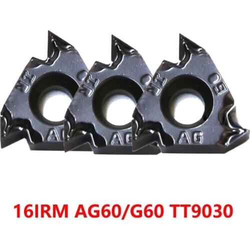 Carbide Thread Inserts 16IRM AG60 G60 TT9030 16IR for Steel & Stainless Lathe Cutter Turning Tool 10pcs/box Original CNC