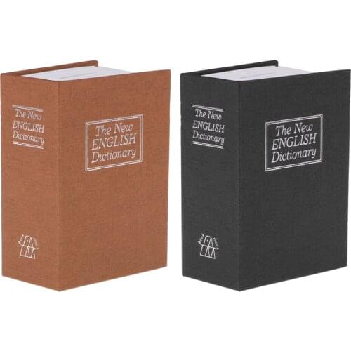 2pcs Hidden Dictionary Book With Key Metal Diversion Money Boxes