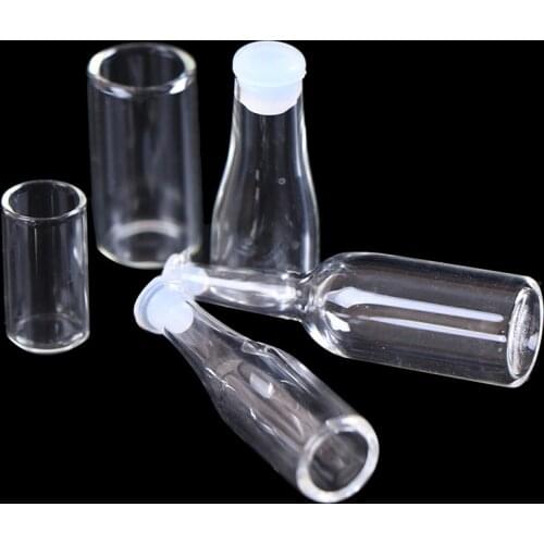 3pcs 1: 12 Dollhouse miniature Glass Bottle Water cup kitchen living room accessories