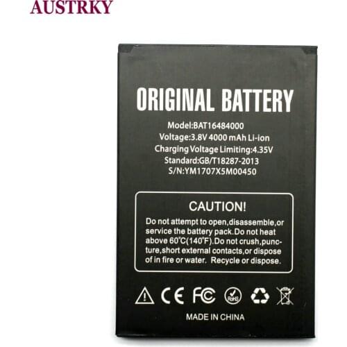 New 4000mAh Doogee X5 Max Battery For DOOGEE X5 MAX Pro Phone Bateria Batterij + Tracking Code