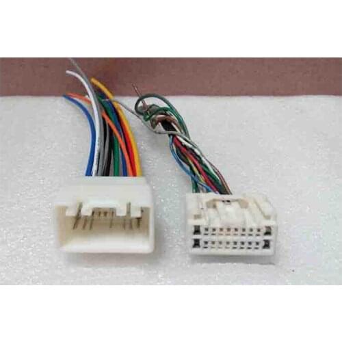 Car CD DVD Male Female Connector Wire Harness Set for Toyota Crown Prado 2pc