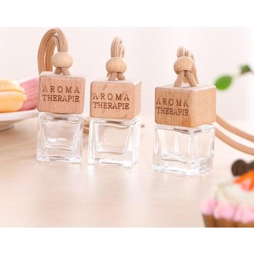 4 Style Car Air Freshener Scent Bottle Ornament Essential Oil Diffuser Fragrance Hanging Empty Bottle Interior Accessories