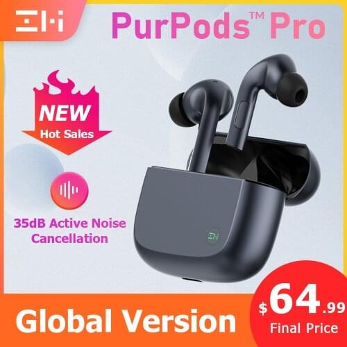 ZMI PurPods Pro Black Global Version ANC Wireless Headphones Bluetooth 5.2 Wireless Earphones Waterproof Earbuds In Ear Earphone