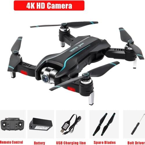 S17 Optical Flow Folding UAV Electric Adjustment 4K Dual-lens 1080P HD Aerial Quadcopter Rc Drone