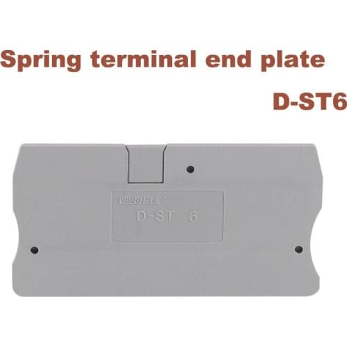 Terminal end plate ST6 spring terminals block morsettiera end stopper D-ST6 universal bornier baffle side sealing spacer cover