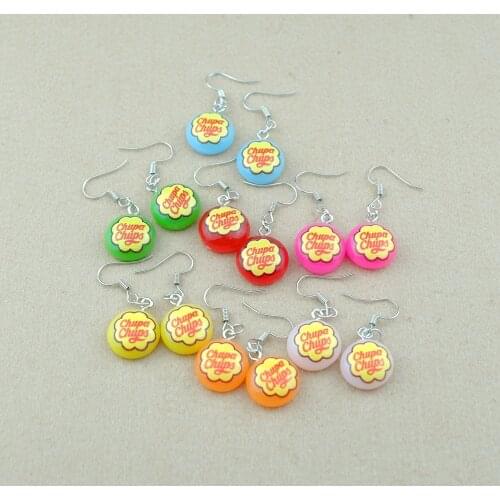 Kawaii Lollipop Earrings Costume Trendy Style Woman Girl Jewelry Drop Shipping