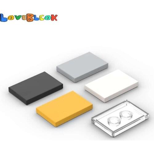 LoveBlock Tile 2x3 with Groove Flat Building Blocks Assembles MOC Technical Parts DIY Toys Gift Creative 26603 For Kid 10pcs/Lot