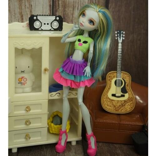 Monstering High Doll Outfit Dress Pants Skirt Bratz Doll Clothing Set Personality Doll Dressing Decors Handmade Slim Doll Parts