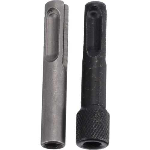 2pcs 1/4" Hex Shank Drill Bit Chuck Adapter SDS Converter Adapter Nut Impact Driver Set For Drilling Tools
