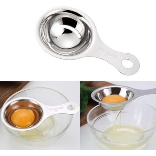 Stainless Steel Egg White Separator Tools Eggs Yolk Filter Gadgets Kitchen Accessories Separating Funnel Spoon Egg Divider Tool