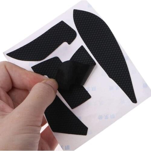 Handmade Non Slip Suck Sweat Mouse Skin Grips Skates for logitech MX Master 3 Mouse Set (Without Mouse) Black G6DD