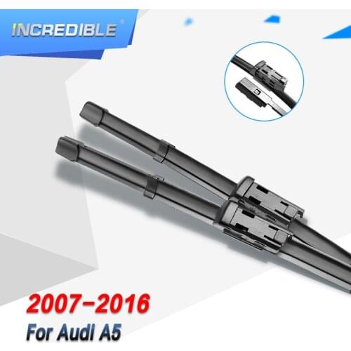 INCREDIBLE Wiper Blades for Audi A5 Fit Push Button Arms 2007 2008 2009 2010 2011 2012 2013 2014 2015 2016