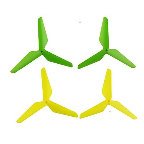 Upgrade 3 Leaf Proppeller Blade for SYMA X5C X5A X5SC X5SW X5C-1 CW CCW Main Propeller Yellow Green Color RC Drone Spare Part