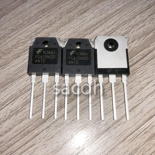 Genuine New Original 5PCS/Lot FGA25N120ANTD FGA25N120AND 25N120 or FGA15N120ANTD FGA15N120AND TO-3P 25A1200V IGBT Transistor